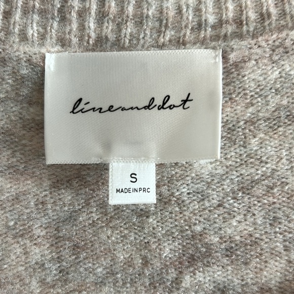 Line and Dot Oatmeal Midi Cali Sweater Dress Small - Picture 6 of 10